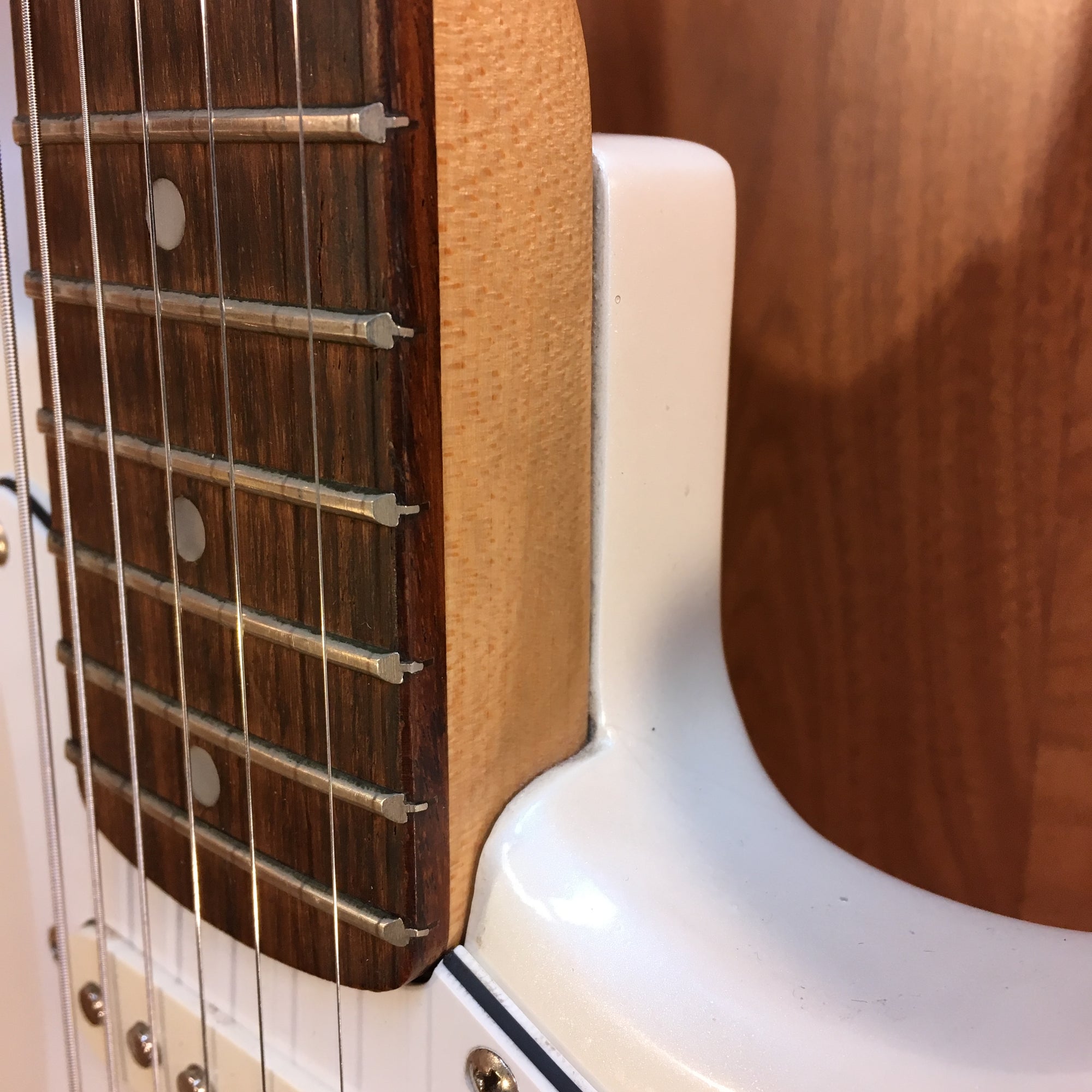 Lotus White Strat Style Electric Guitar