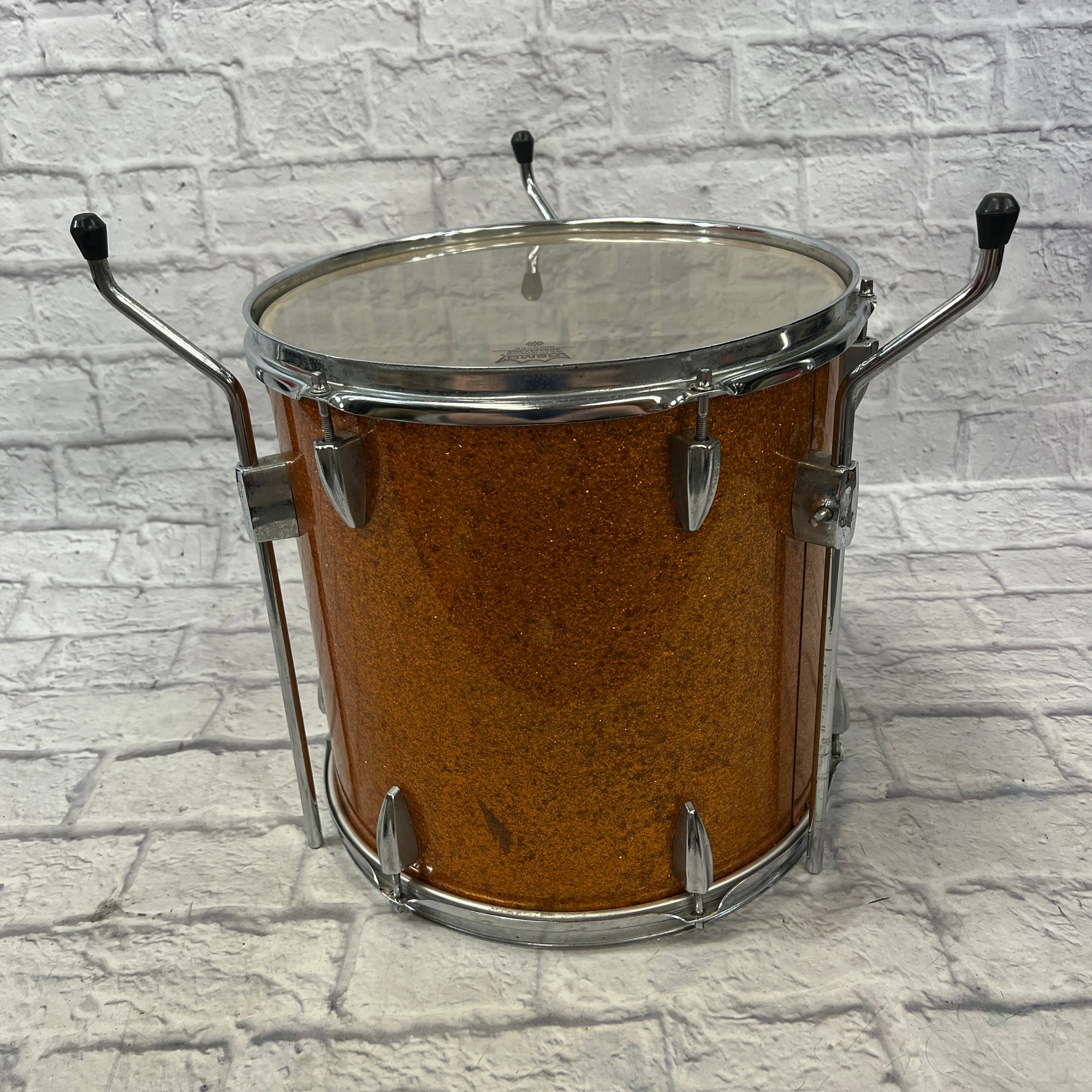 Arai 3pc 1970s Japanese Gold Sparkle Drum Set