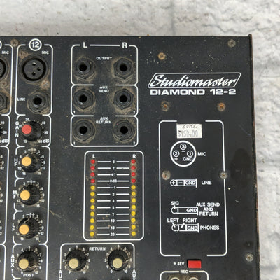 Vintage Studiomaster Diamond 12 - 2 Mixer Made in UK