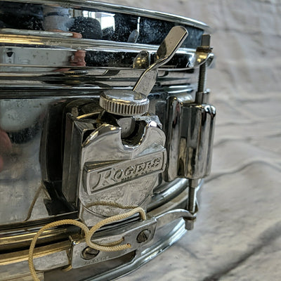 Rogers Powertone Chrome Over Brass 8-Lug 14x5" Snare Drum