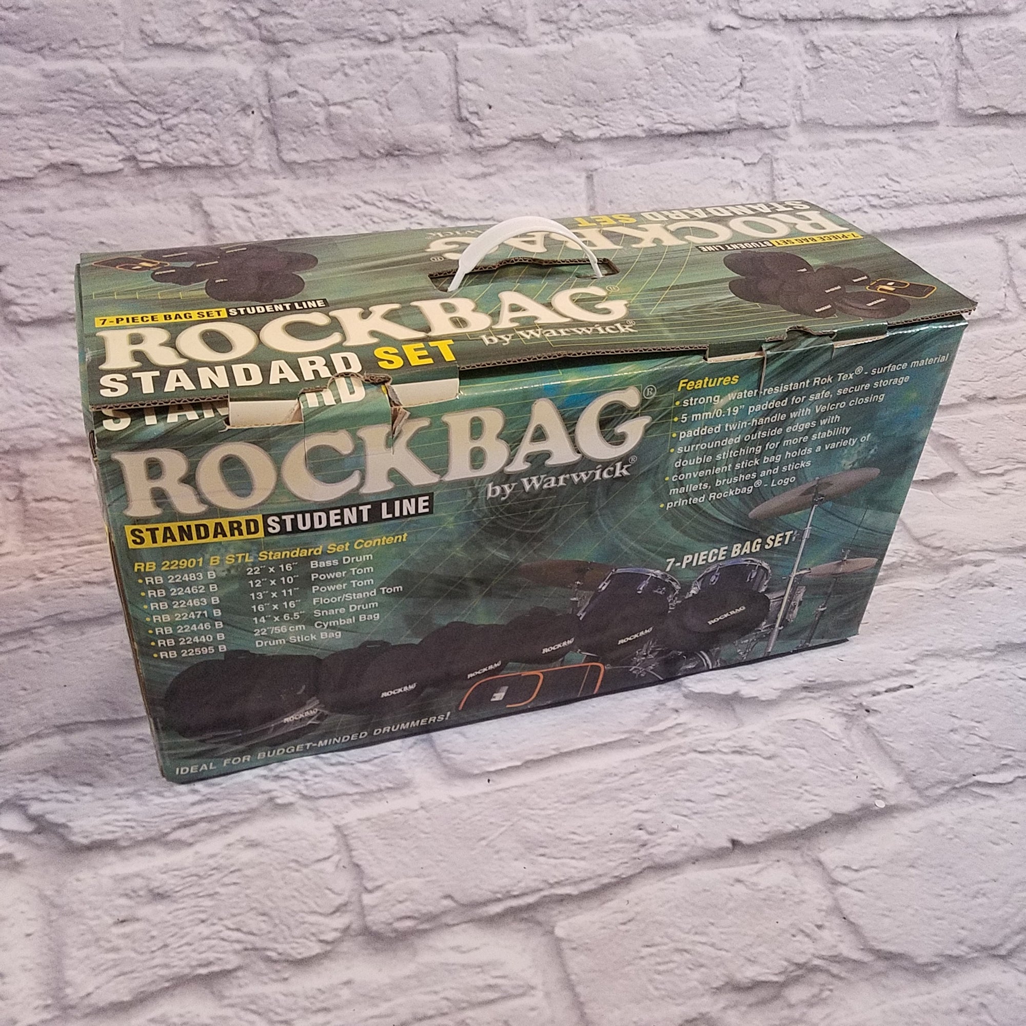 Warwick Rockbag Student Line RB 22901 Standard 7 Piece Drum Bag Set - New Old Stock!