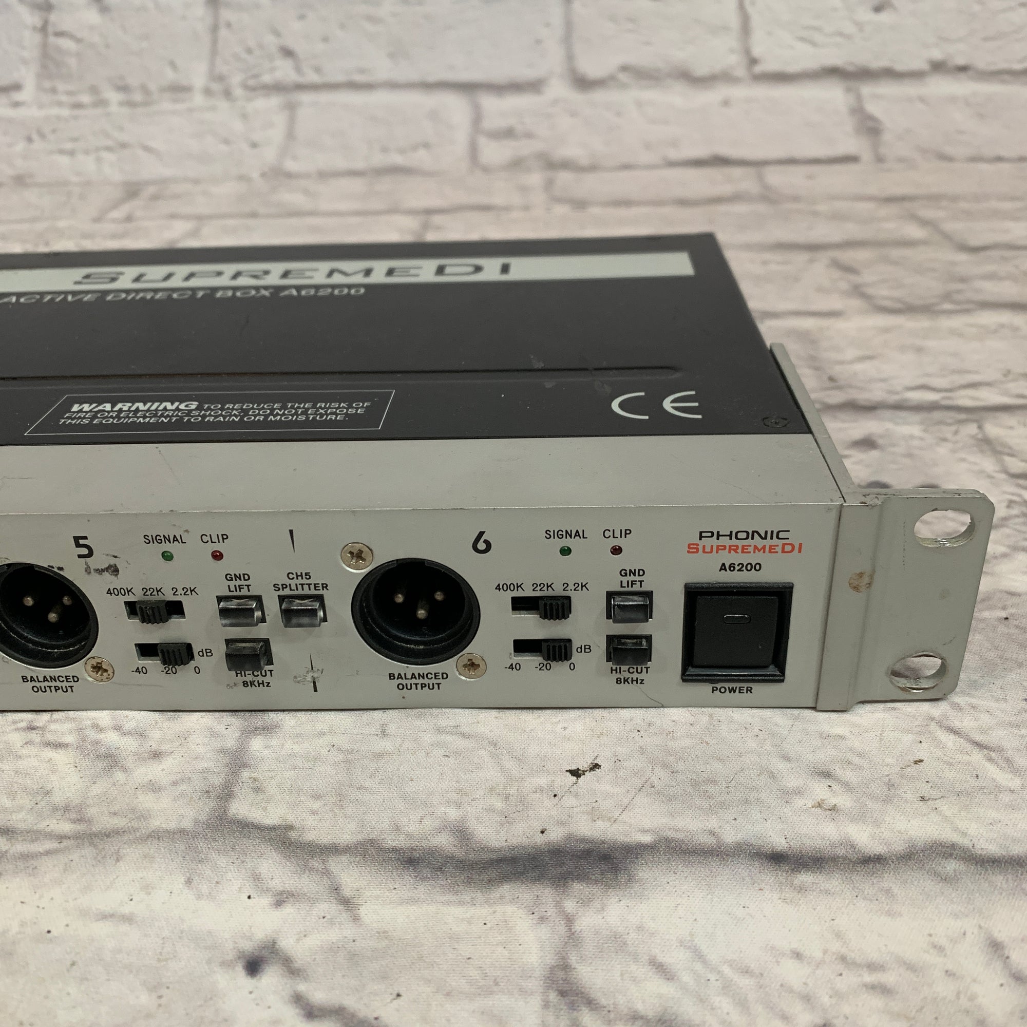 Phonic A6200 Supreme DI High Precision 6 Channel Active Direct Box
