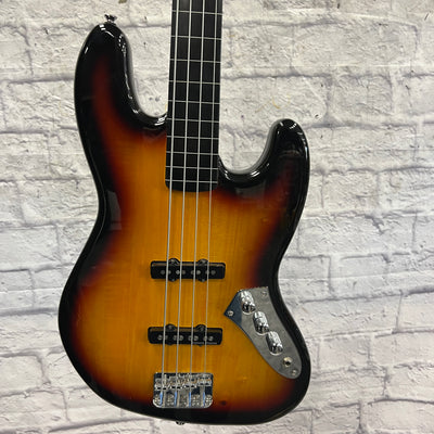 Squier Vintage Modified Fretless Jazz Bass Upgraded 4 String Bass Guitar