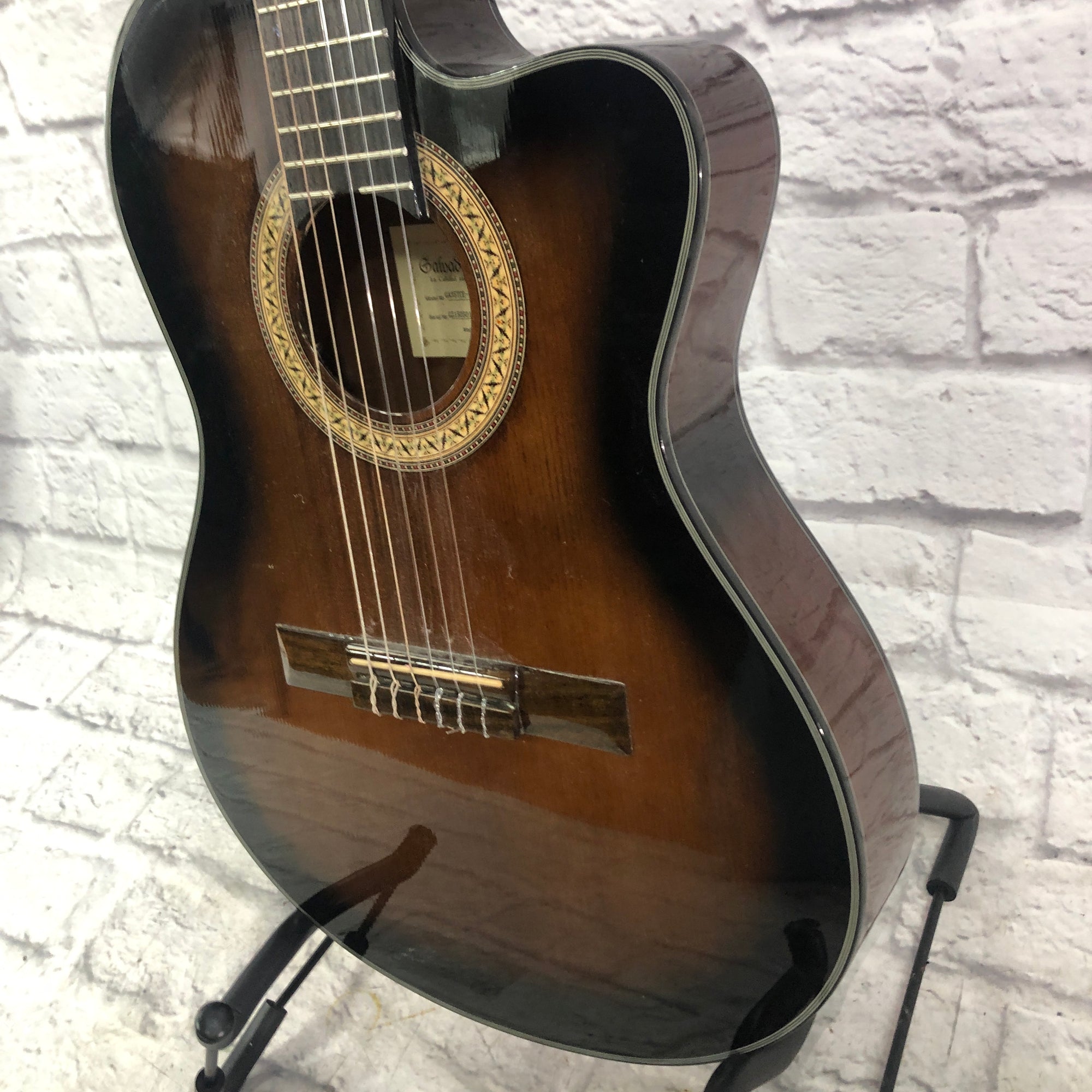 Ibanez GA35TCE Classical Acoustic Electric Guitar Dark Violin Sunburst