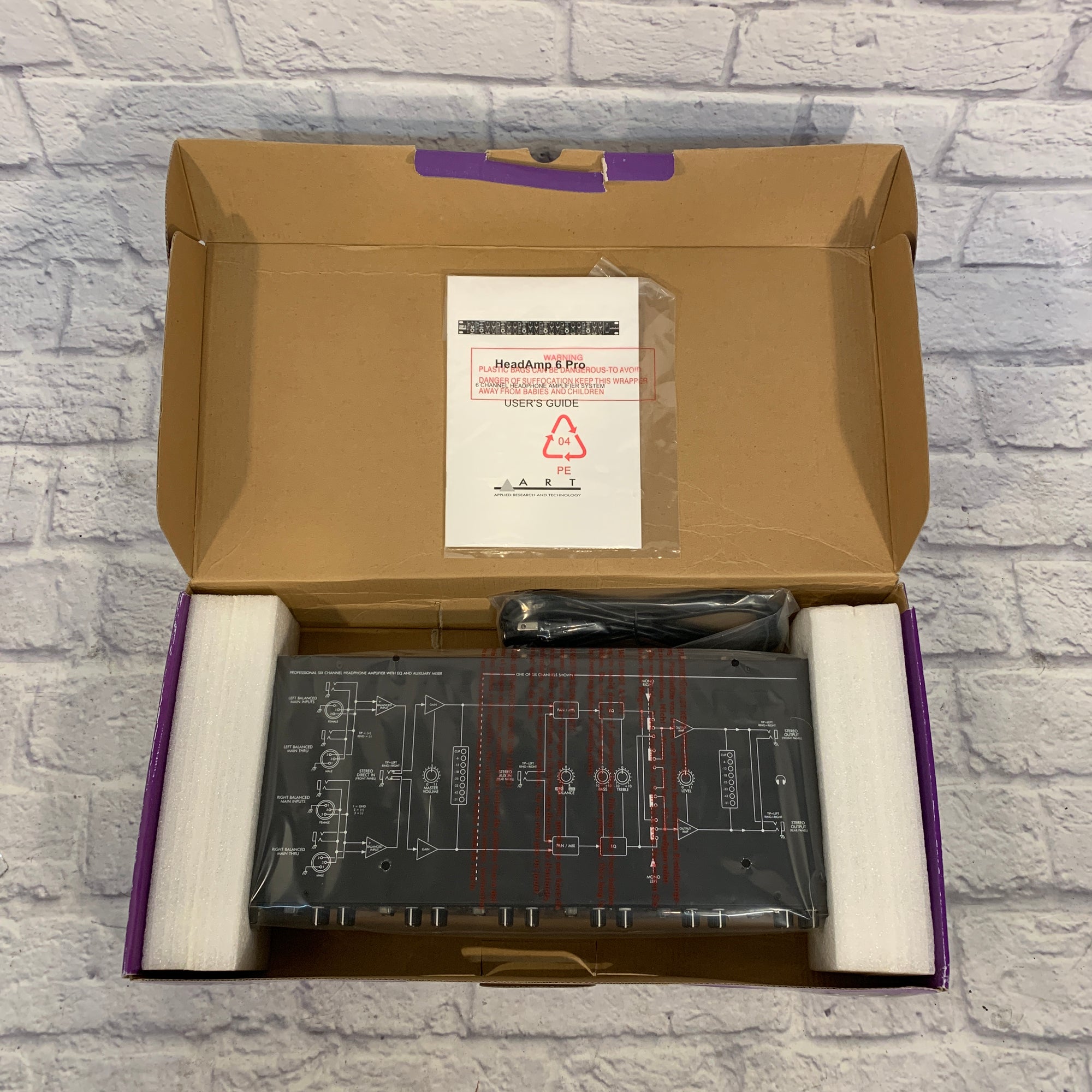 ART HeadAmp6Pro 6-Channel Headphone Amp w/ EQ