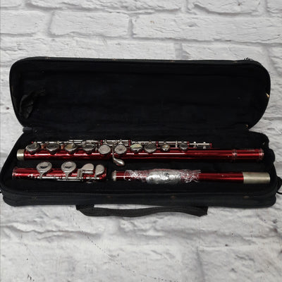 Mendini H MFE-RD Flute w/soft case