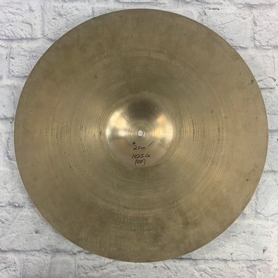 Zildjian 20 Ride Cymbal 1960s