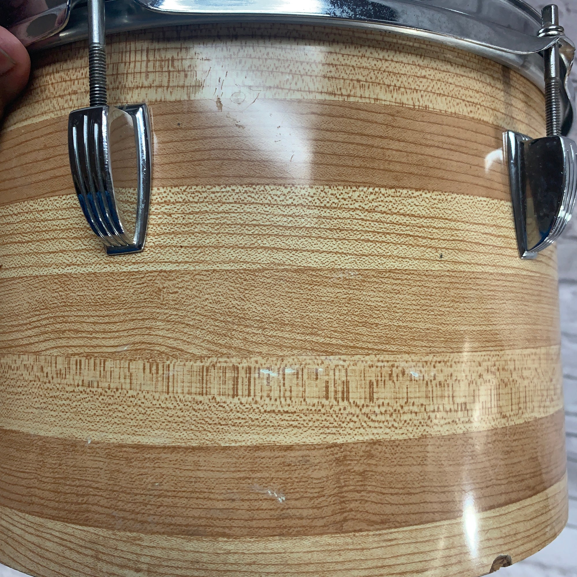 Vintage Ludwig 10 & 12 Butcher Block Concert Toms