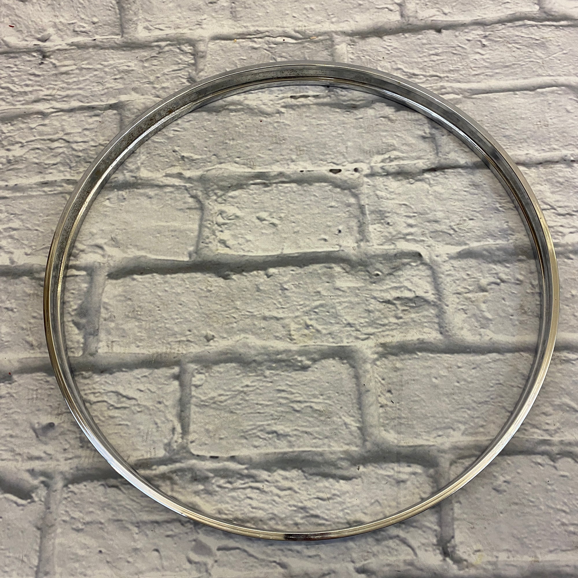 Unknown 22" Metal Drum Hoop - Black & Chrome