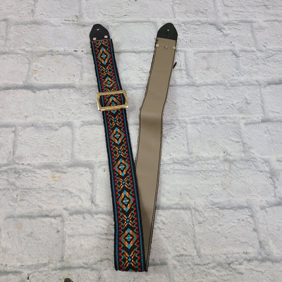 Multicolor Pattern Woven Guitar Strap