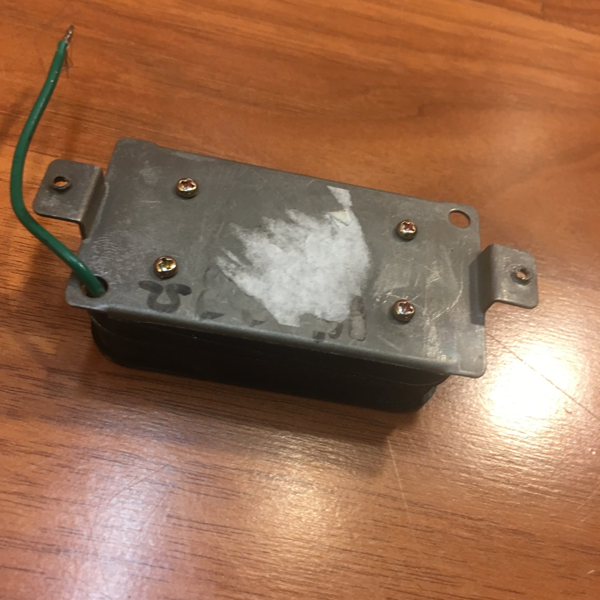 Unknown Humbucker Pickup Black w Green Wire