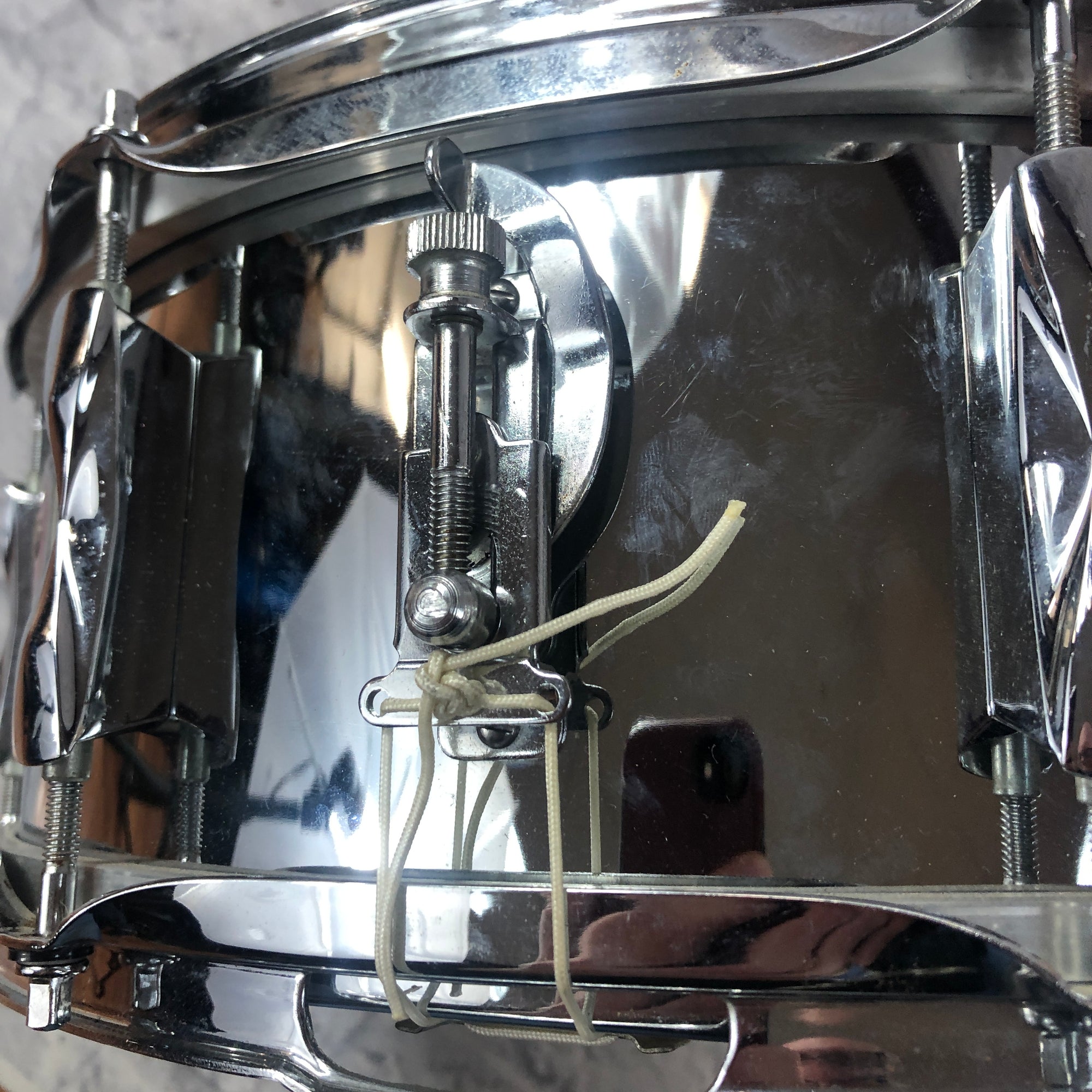 Vintage 1980s Premier 14 APK  Chrome Over Aluminum Snare Drum