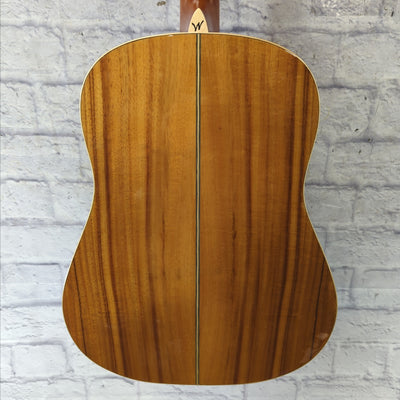 Washburn WSJ50SKELITE - Limited Edition Southern Jumbo Acoustic Guitar - Natural Gloss Finish w/Case