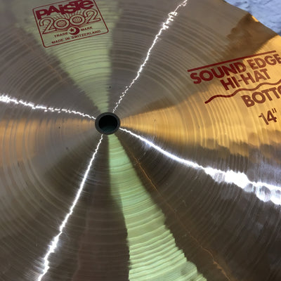 Paiste 14in 2002 Sound Edge Hi Hat Cymbal  Pair