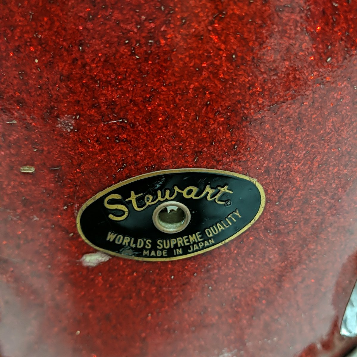 Vintage Stewart 13 x 9 Rack Tom Red Sparkle Made in Japan MIJ