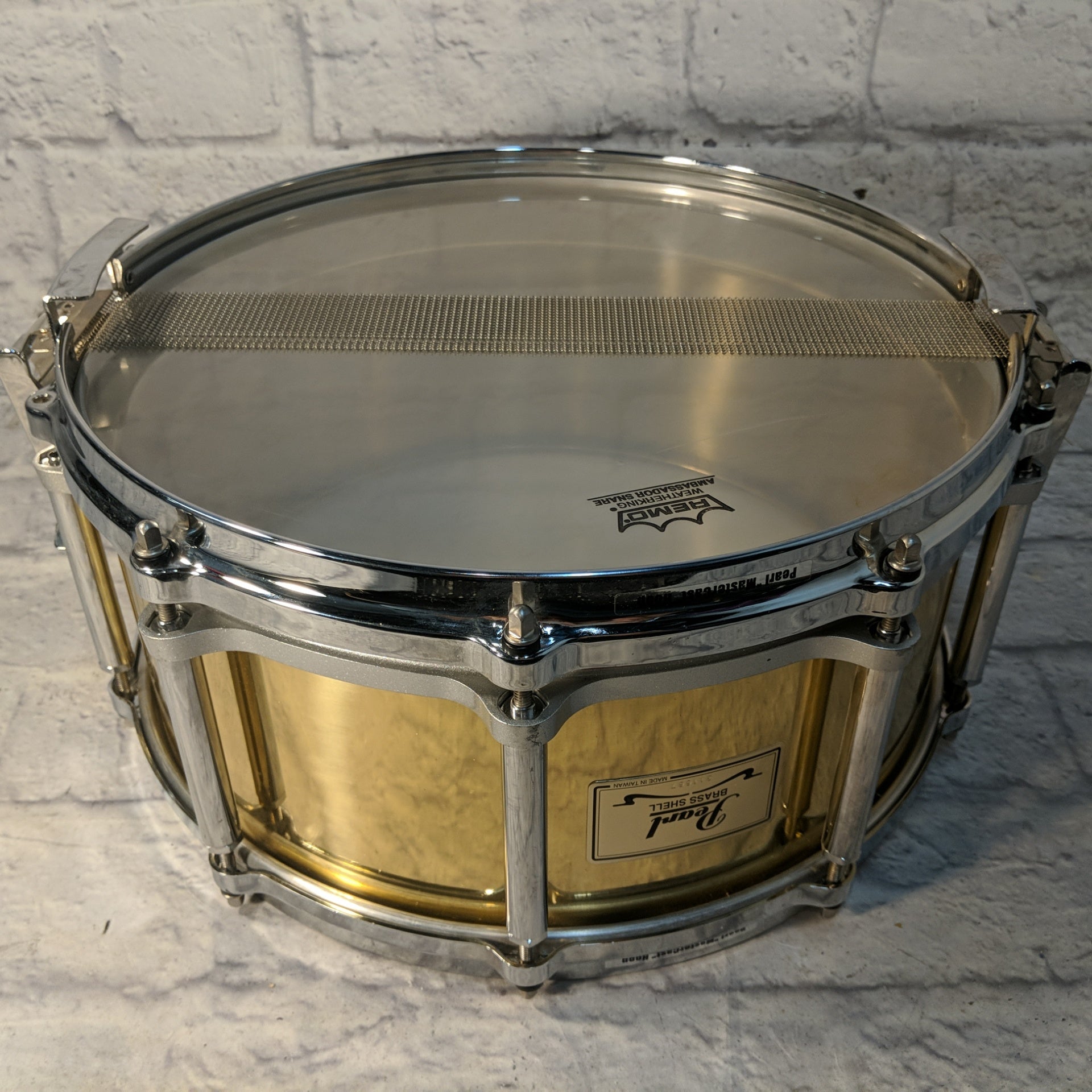 Pearl Free Floating Brass Shell 6.5x14 Snare Drum - Evolution Music