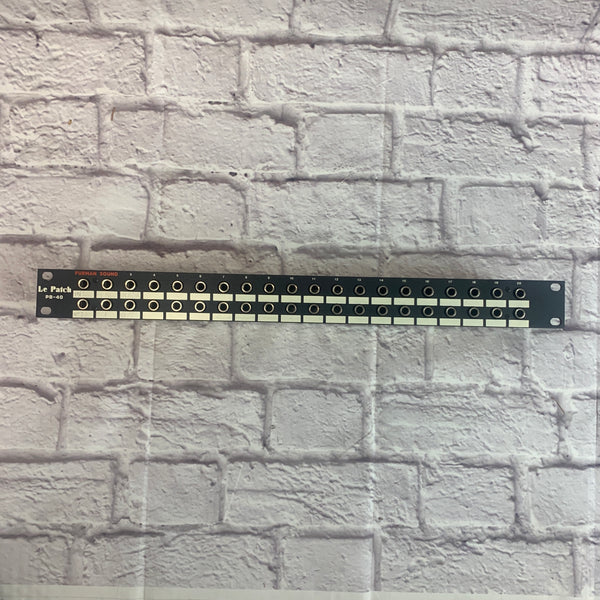 Long Patchbay Rack Furman PB-40 Le Patch Patchbay Rack Patchbay - Evolution Music