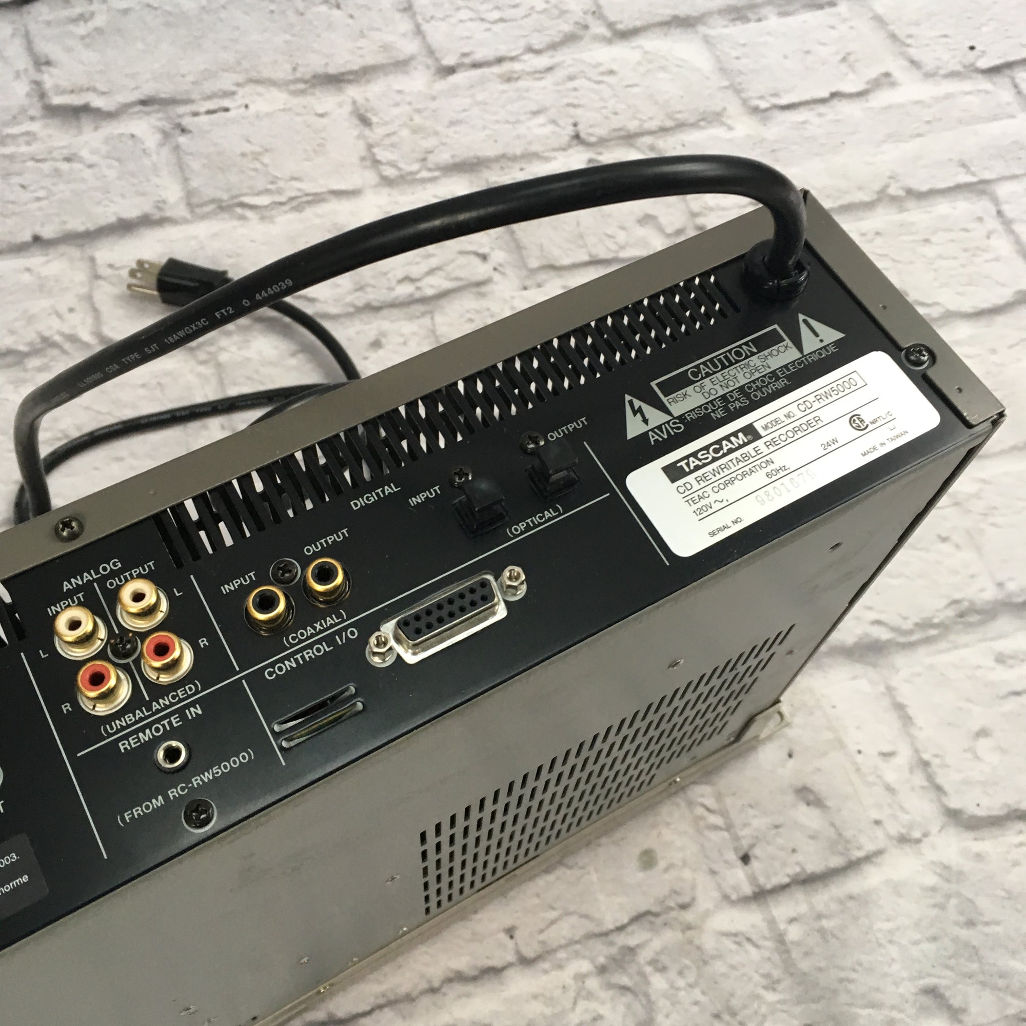 Tascam CD-RW5000 Rack Mountable Recorder