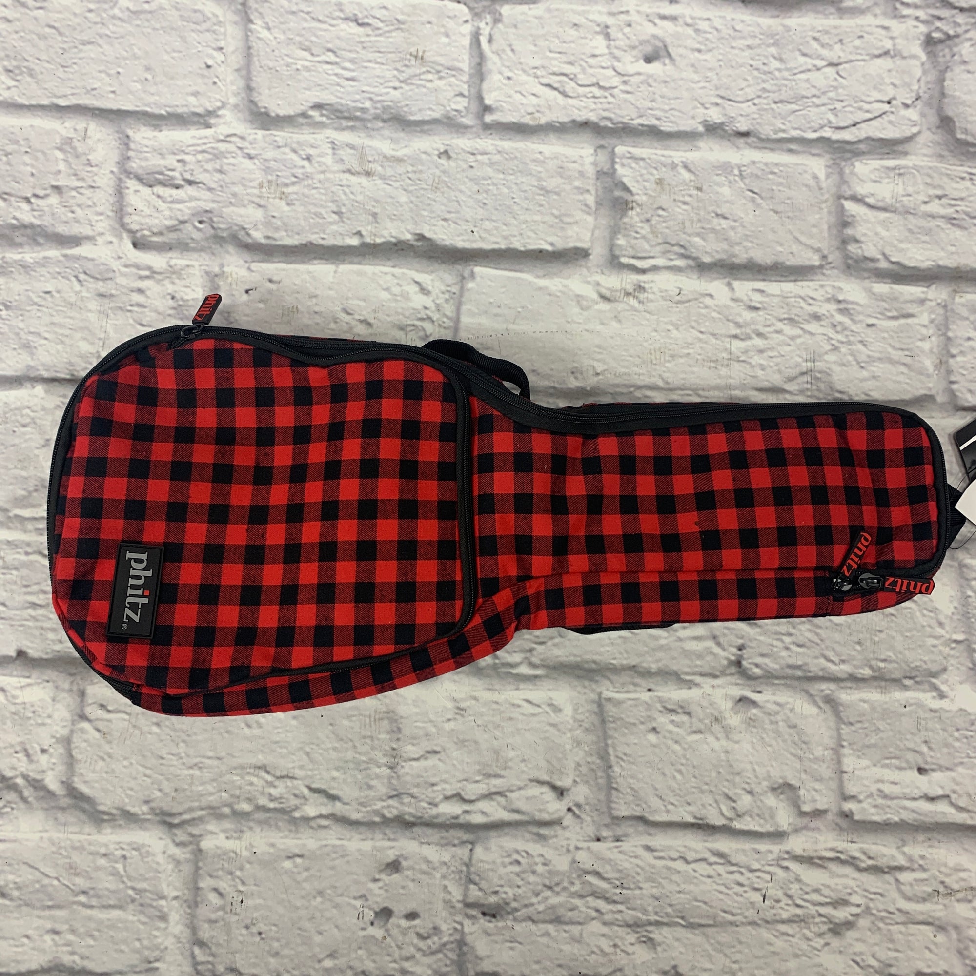 Phitz Tenor Ukulele Gig Bag, Lumberjack Red