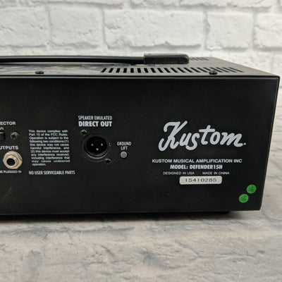 Kustom The Defender 15H Tube Guitar Amp Head