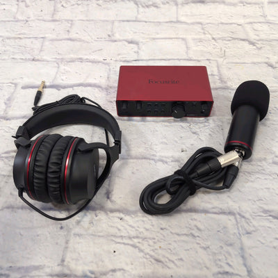 Focusrite Scarlett Studio 2i2 with Mic & Headphones