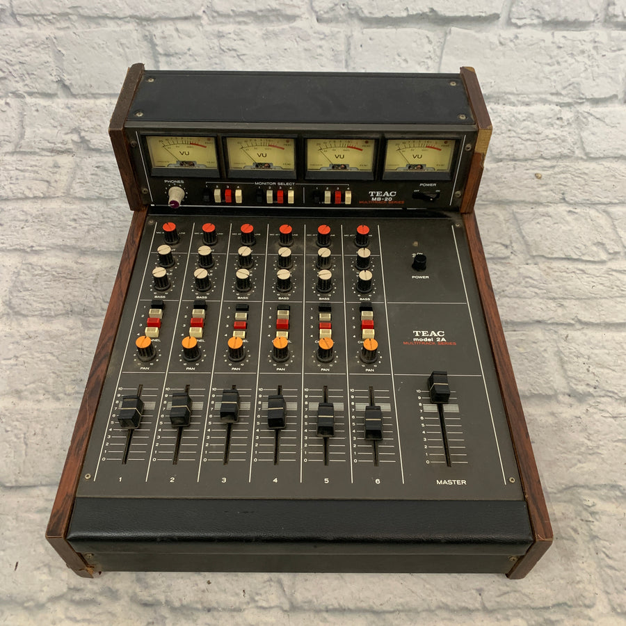 Teac Model 2a w/ MB-20 Meter Bridge - 4 Vintage VU Meters