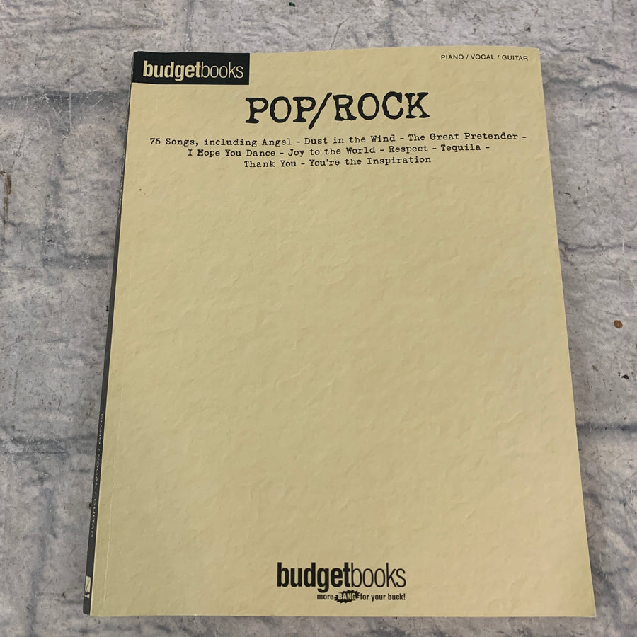 Pop/ Rock Vocal, Piano, Guitar Book