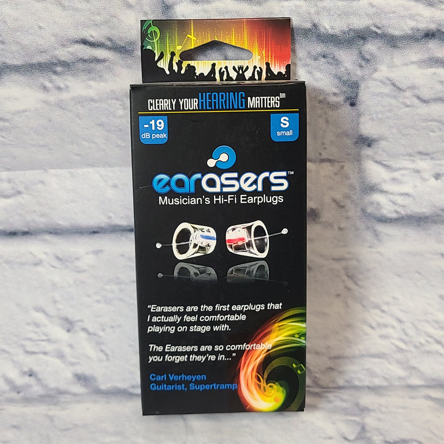 Earasers S Small Flat Frequency Response Earplugs