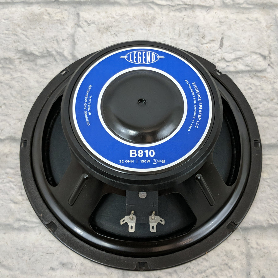 Eminence Legend B810 10" Bass Speaker