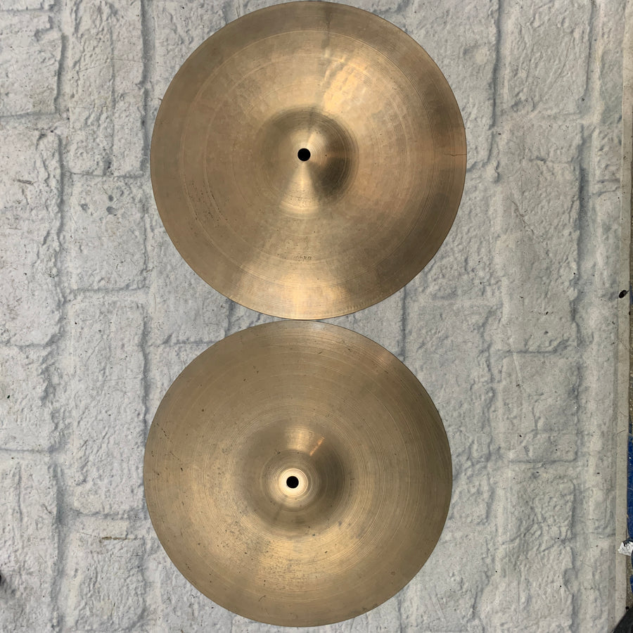 Zanchi F&F 13" Hi Hat Pair (Top Has Minor Crack)