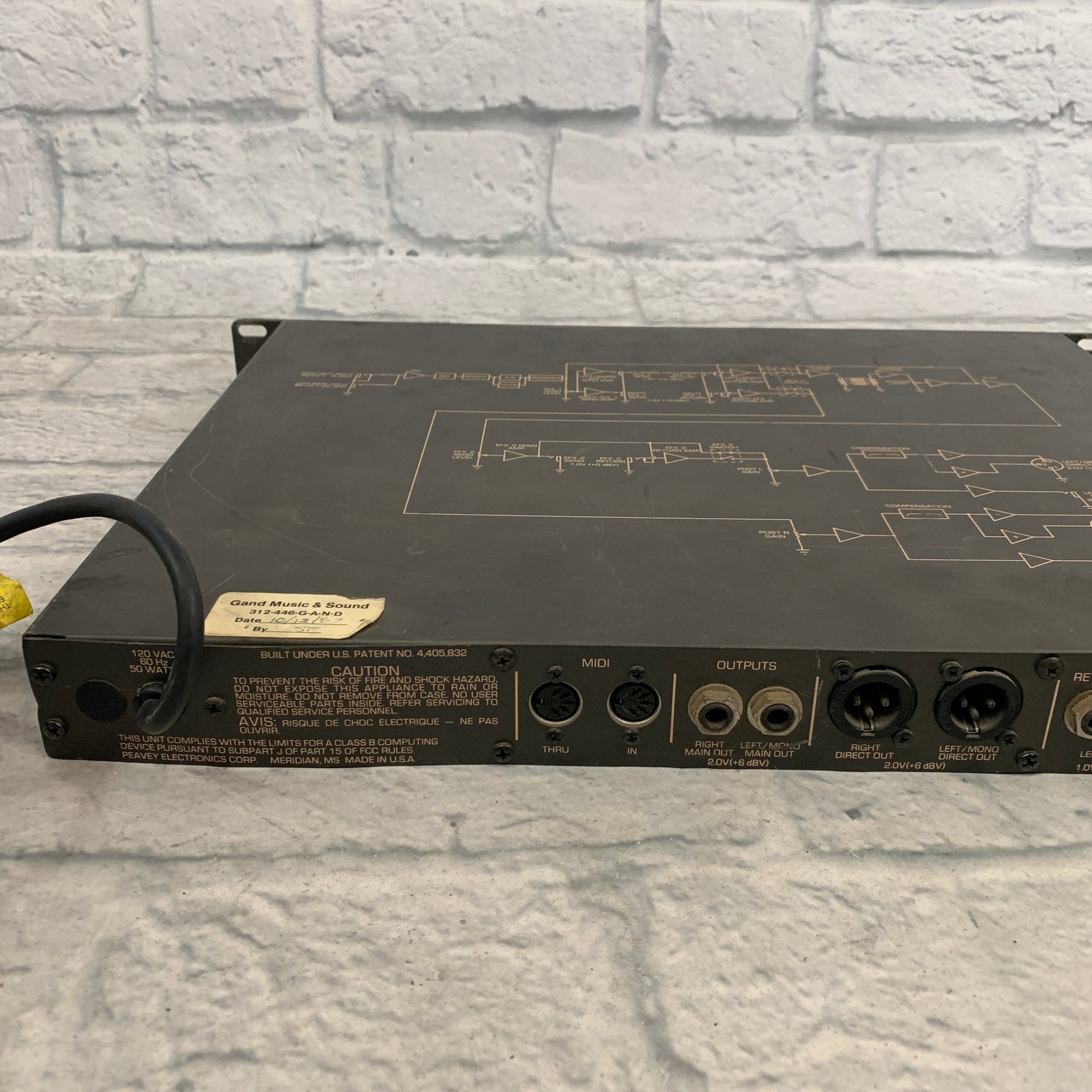 Peavey PGP 20 Stereo Instrument Preamp Missing Effect Send Knob