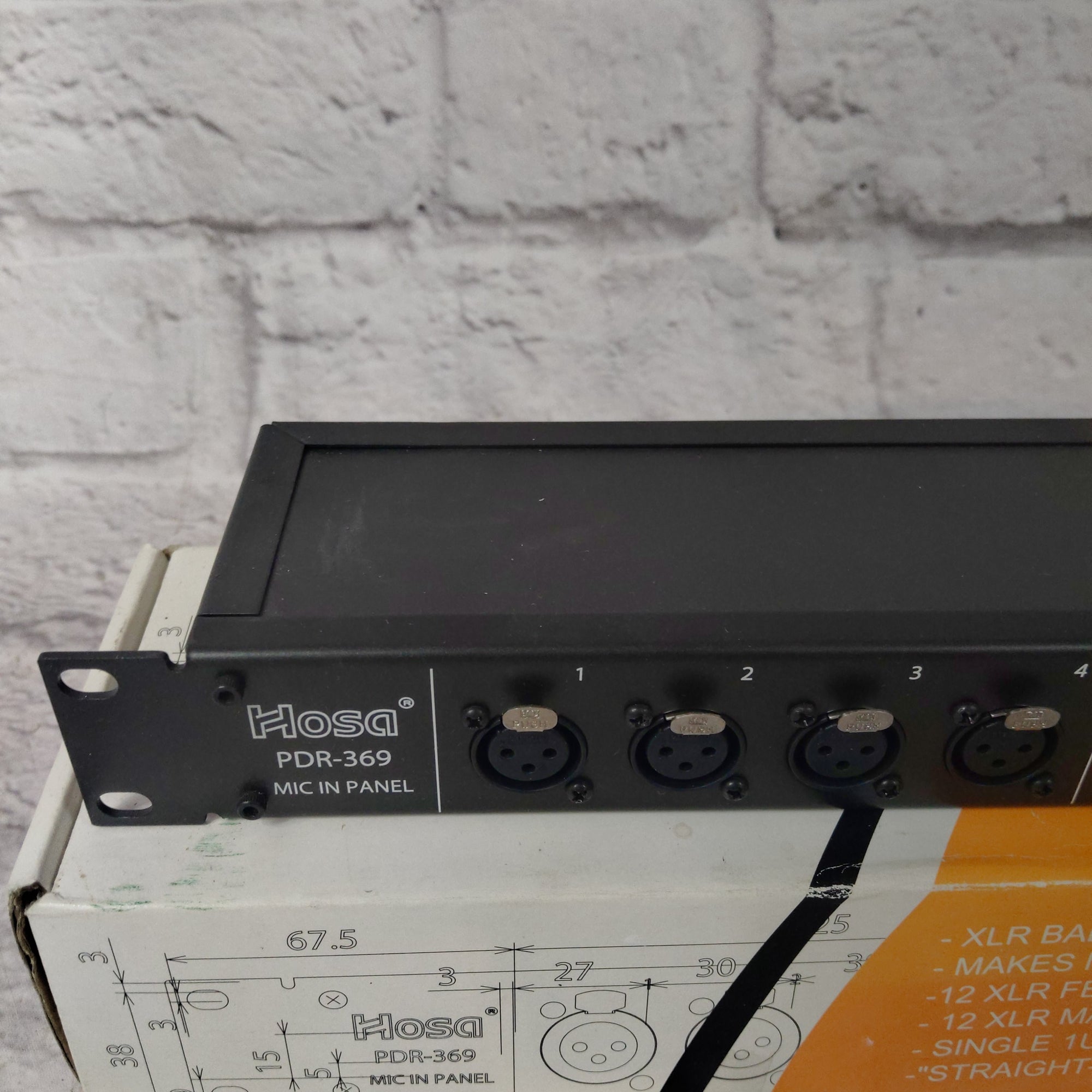 Hosa PDR-369 Rack XLR Patchbay
