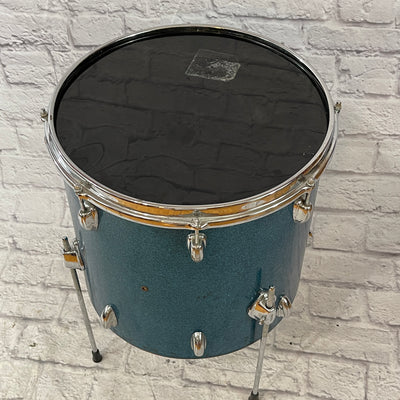 Pearl Japanese 16 x 15 Blue Sparkle Floor Tom Tom