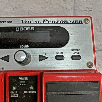 Boss VE-20 Vocal Performer Vocal Effect Pedal with Power Supply