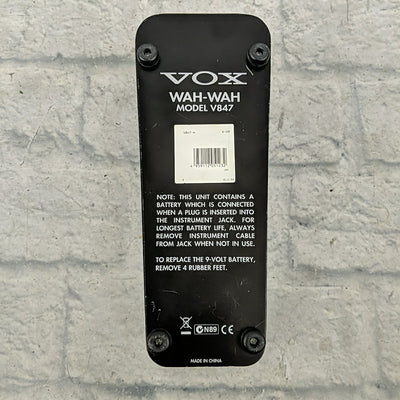 Vox V847 Wah Pedal