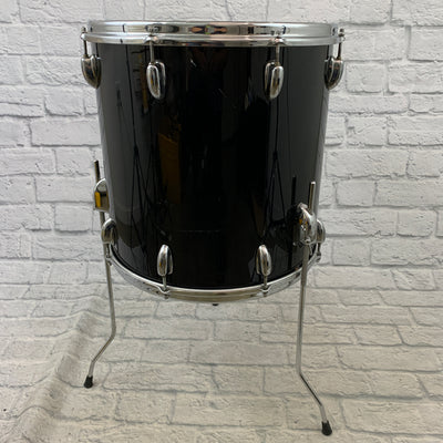 Slingerland 16" x 16" Floor Tom Niles Badge Black Wrap