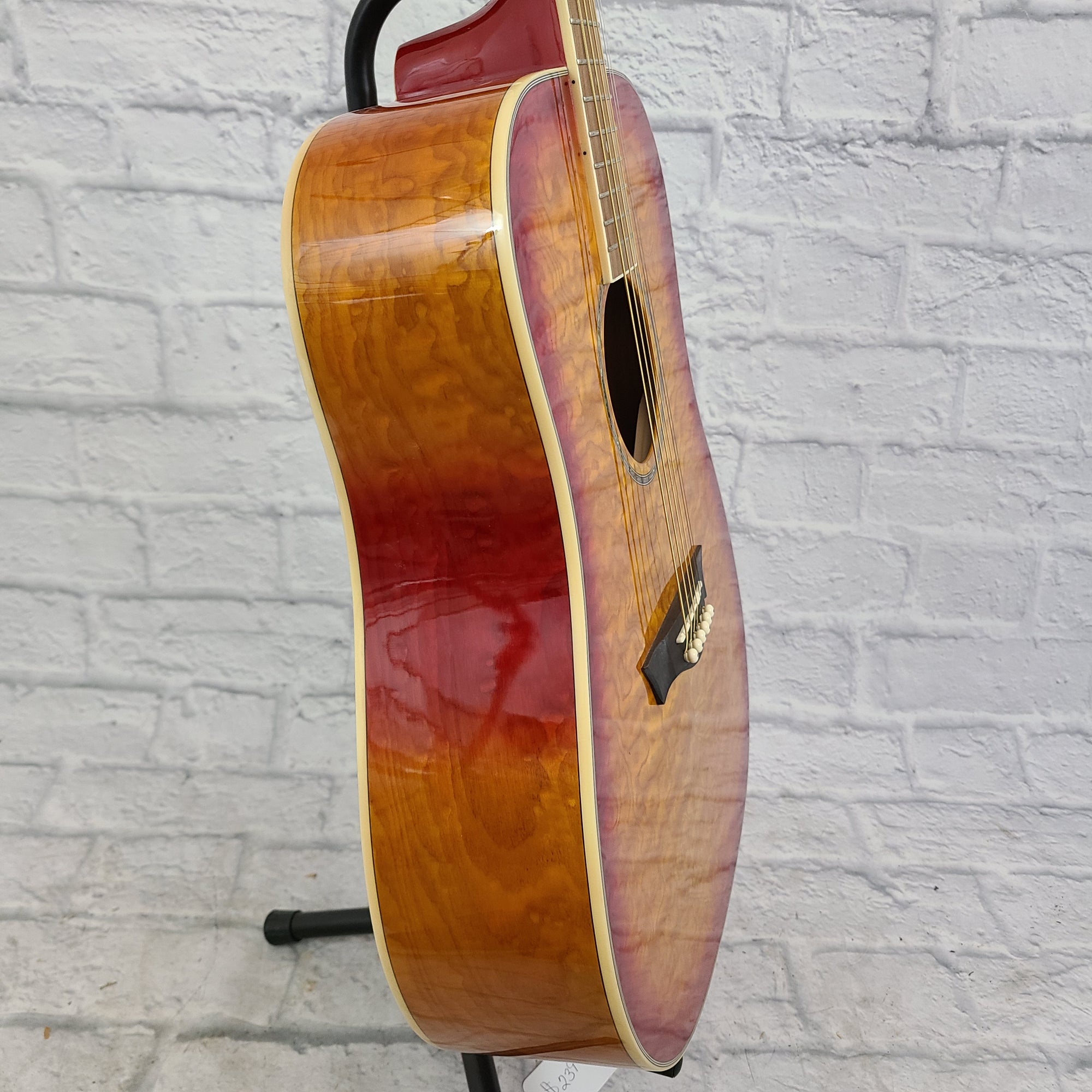 Dean AX DQA TSB Acoustic Guitar (Orange Burst)