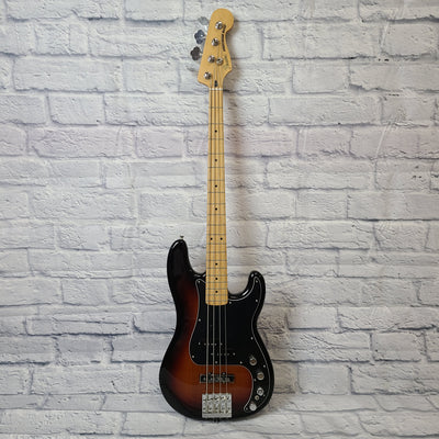 Fender Deluxe Active P Bass Special Electric Bass Guitar, 3 Color Sunburst and Maple Fretboard W/Bag