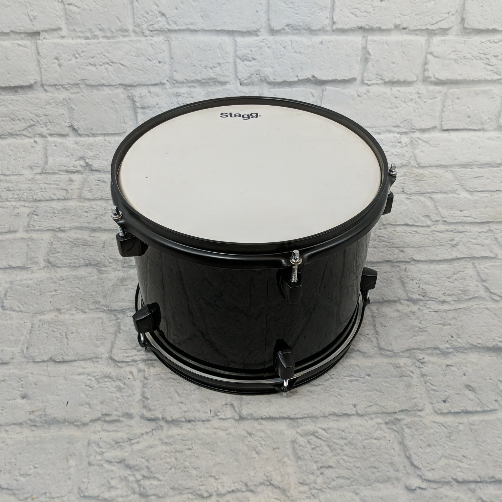 Stagg 5pc Drum Set with Cymbals and Hardware - Black