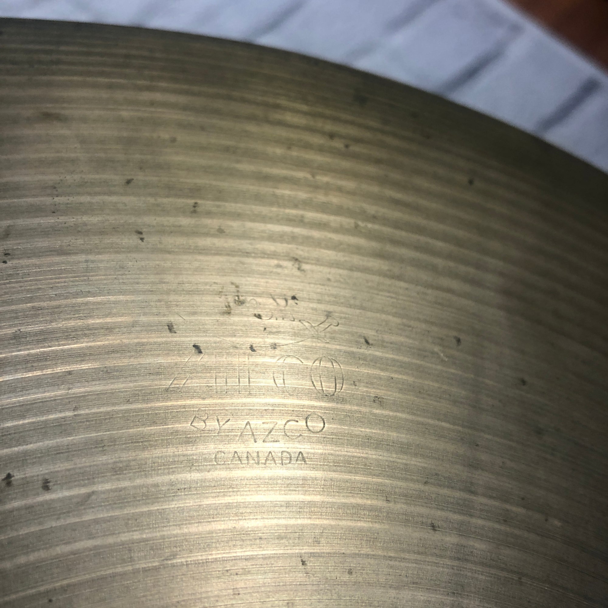 Vintage Zilco 16 Crash Cymbal