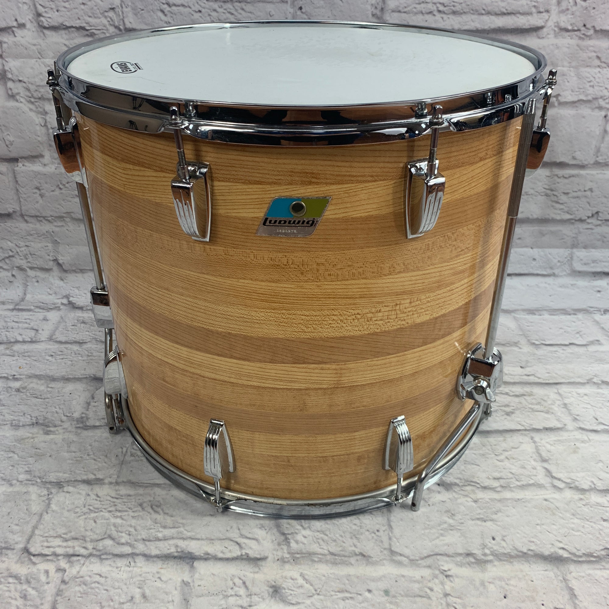 Ludwig 18 Butcher Block Floor Tom Blue & Olive