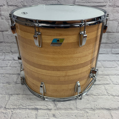 Ludwig 18 Butcher Block Floor Tom Blue & Olive