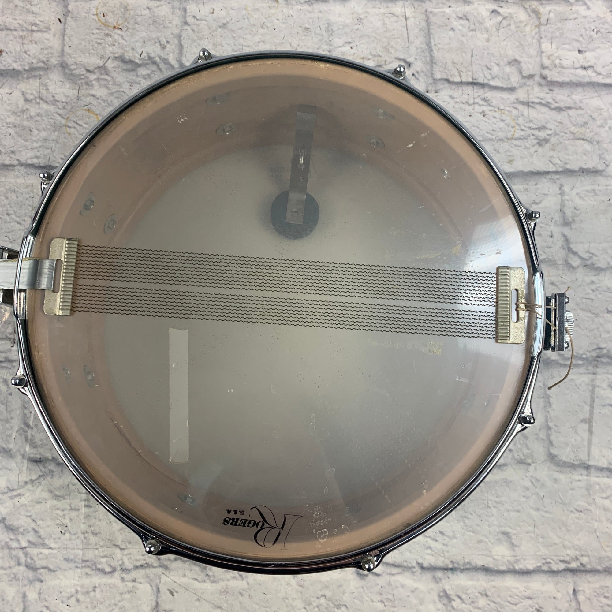 Vintage 1967 Slingerland Gene Krupa 14x5.5 Snare - White Marine Pearl