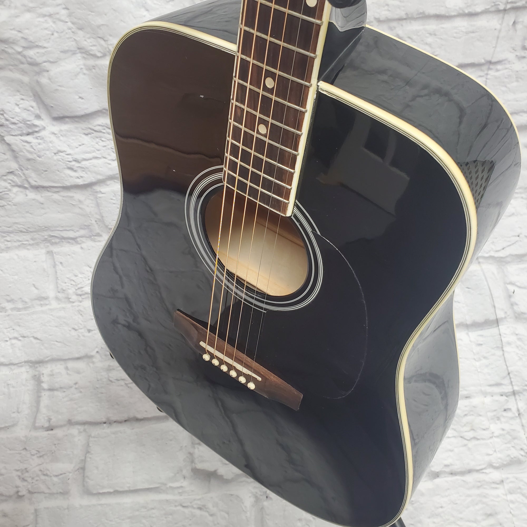 Carlo Robelli CW4102BXX Acoustic Guitar Black