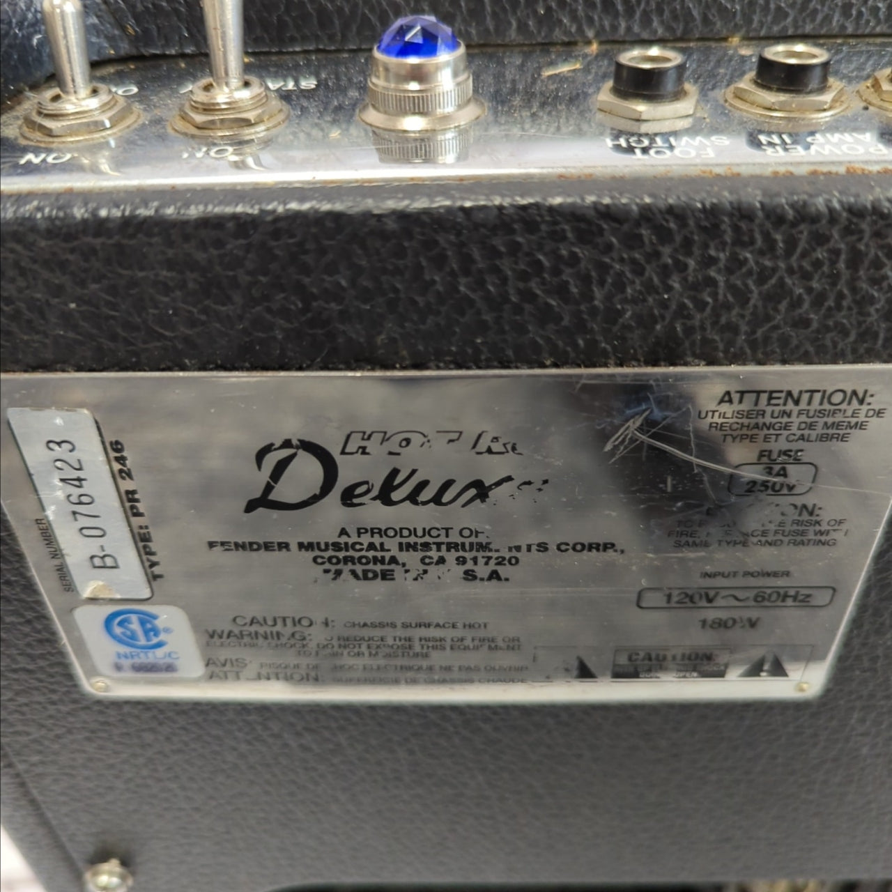 Fender Hot Rod Deluxe USA Tube Guitar Combo Amp Guitar