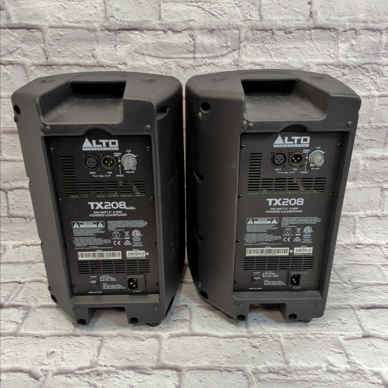 Alto TX208 Active Speaker Pair - Evolution Music