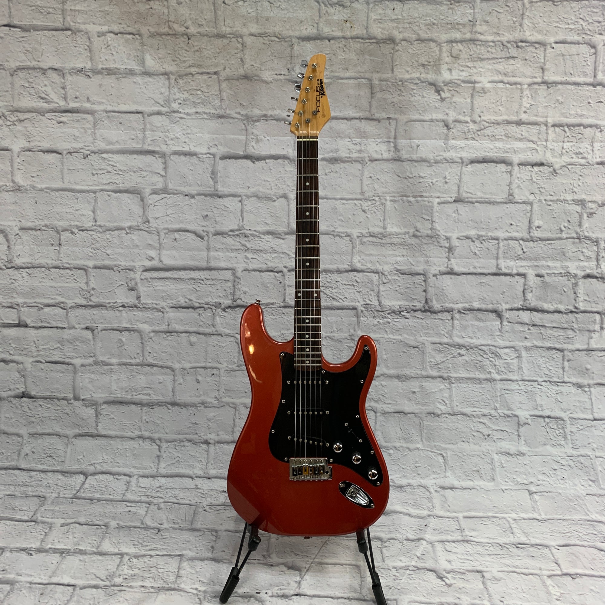 Focus by Kramer 111S Strat Style Guitar Electric Guitar - Metallic Burgundy