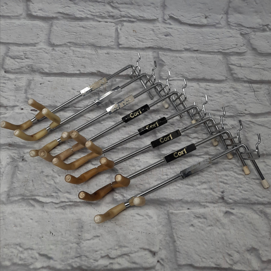Cort Right Facing Pegboard or Slatwall Guitar Hanger (8 Pack) #3