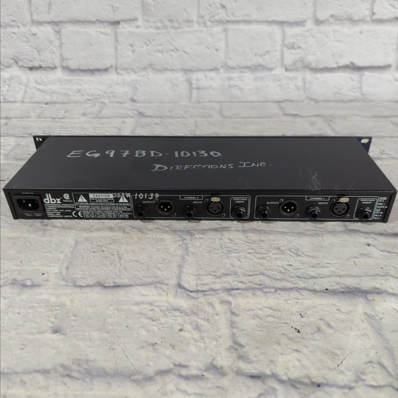 DBX 166A Compressor Limiter Rack Unit