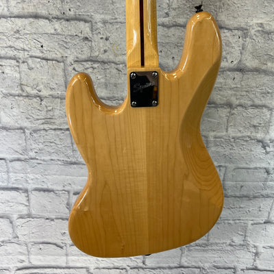 Squier 70's Classic Vibe Jazz Bass Natural 4 String Bass Guitar